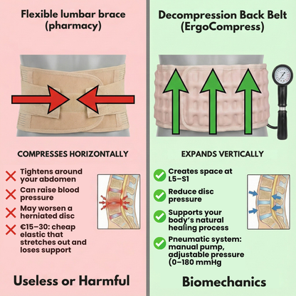 2-in-1 ErgoCompress™ Lumbar Belt – Decompression & Pain Relief